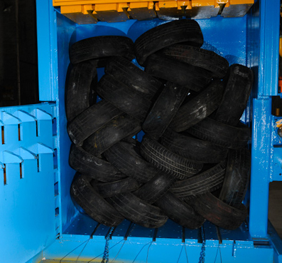 Optimized Heavy Duty Baler for High Rebound Material (eg. Tyre Balers )