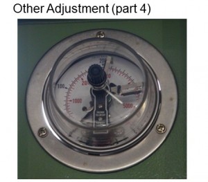 Adjust pressure for electro-connecting pressure gauge